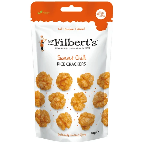 Mr Filbert's Sweet Chilli Rice Crackers 12*40 g