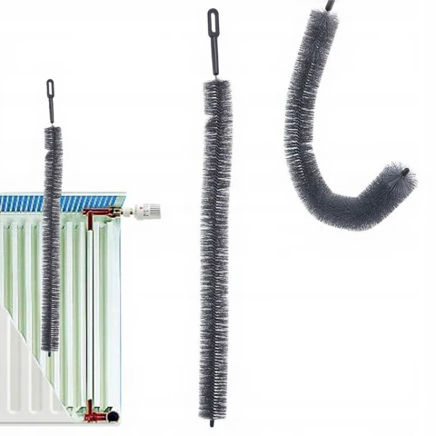 Brosse pour radiateur grise