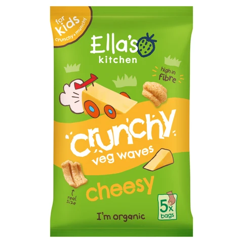 Ella's Kitchen Veg Waves Cheesy 3+ Years 5 x 10g