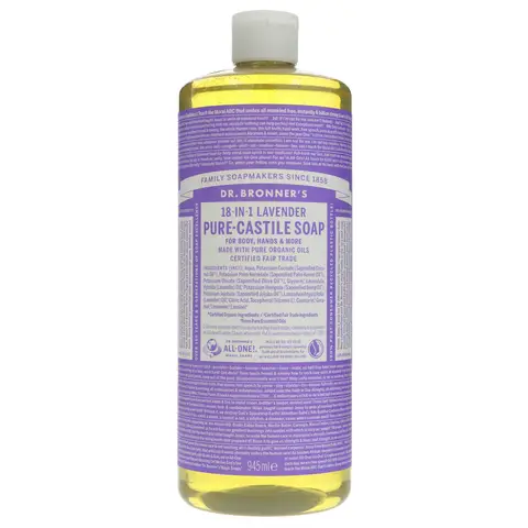 Dr Bronner's Lavender Castile Liquid Soap 945ML
