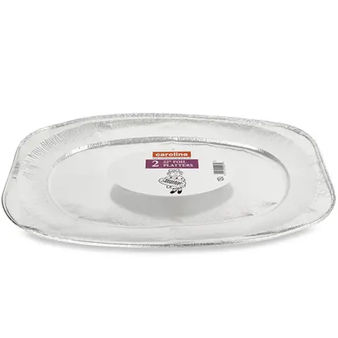 Caroline Foil Platter, 22 inch, 550 x 362 x 28mm, pack of 2