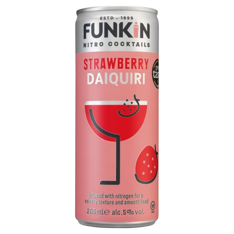 Funkin Nitro Cocktails Strawberry Daiquiri 200ml (Abv 5%)
