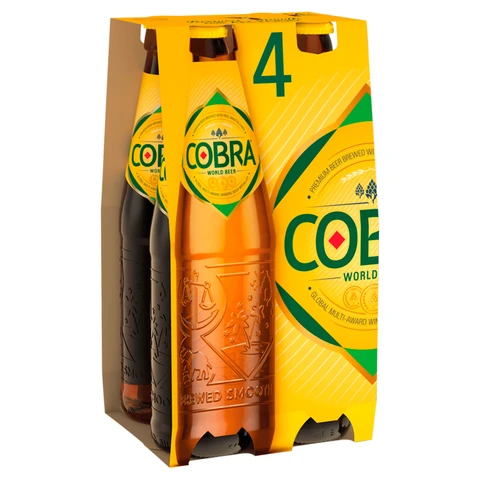Cobra Indian Beer 4Pk - 4.5% 4X330ml
