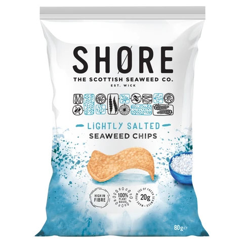Shore Salted Seaweed Chips 80g