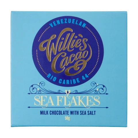 Willie's Cacao Sea Flake Milk Chocolate with Sea Salt 50g