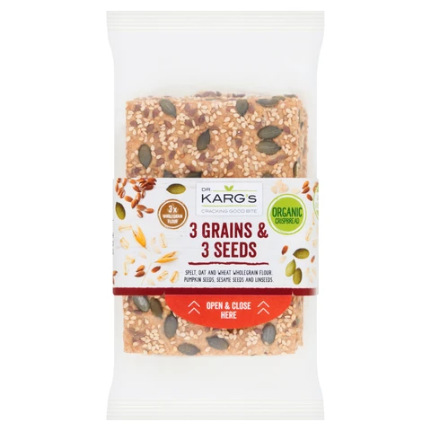 Dr Karg 3 Grains & 3 Seeds Crispbreads 200g