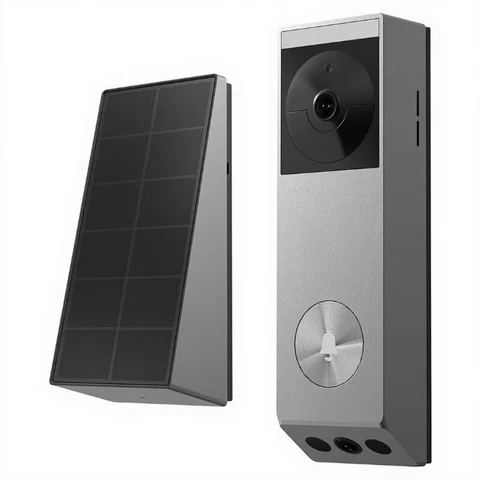 EZVIZ EP3x Pro Sonnette connectée sans fil à double caméra 2K + 1080p - Noir