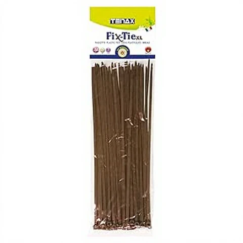 TENAX Fix Tie XL Plastic Zip Tie - 29 cm, bruin, 50 stuks