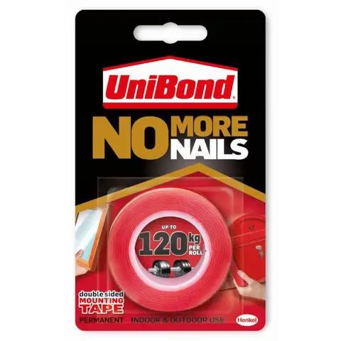 UniBond No More Nails Permanent Roll - 19 mm x 1.5 m