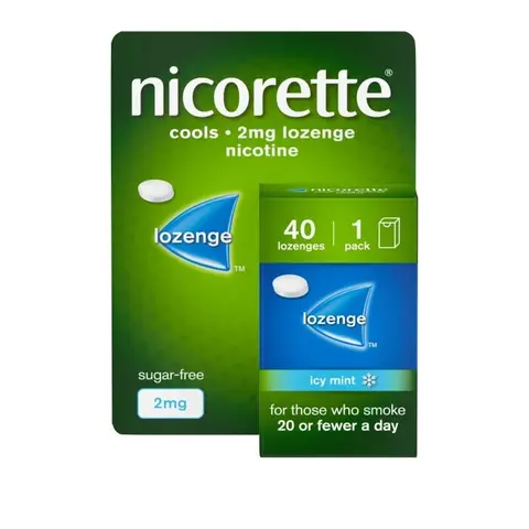 Nicorette Lozenge Icy Mint 2mg 40s