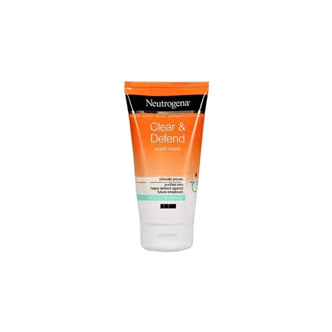 Neutrogena Clear & Defend 1% Salicylic Acid 2-in-1 Wash-Mask, 150ml