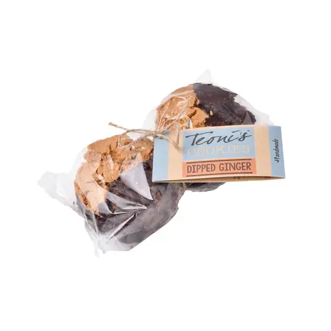 Teoni's Dipped Chocolate Stem Ginger Cookies 300g