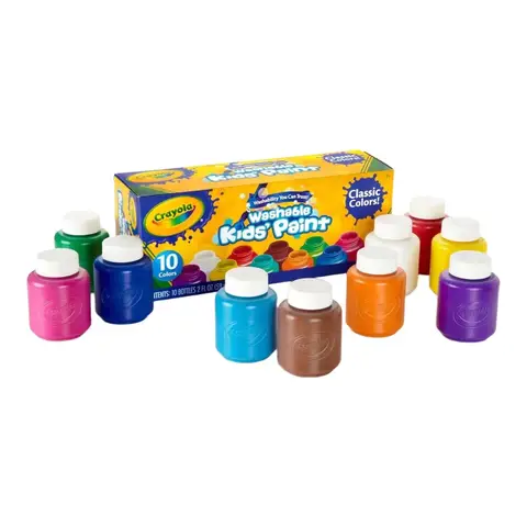 Crayola 10 Washable Kids Paint Set