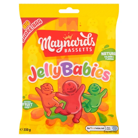 Maynards Bassetts Jelly Babies 350g