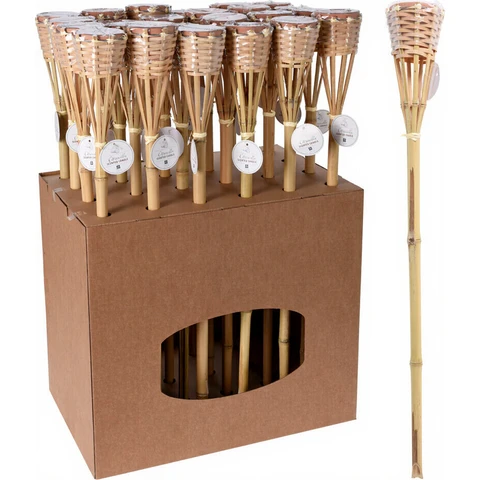Bamboe fakkel met citronella - 76 cm