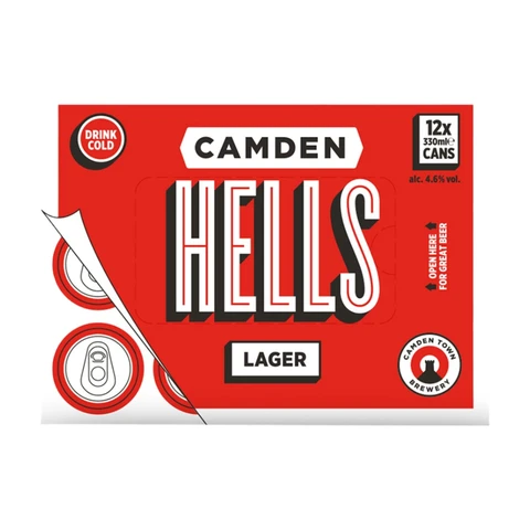 Camden Hells Can 12 X 330ml (4.6% Abv)