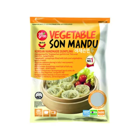Allgroo Vegetable Son Mandu (Handmade Dumpling) 540g 韓國蔬菜蒸餃540克