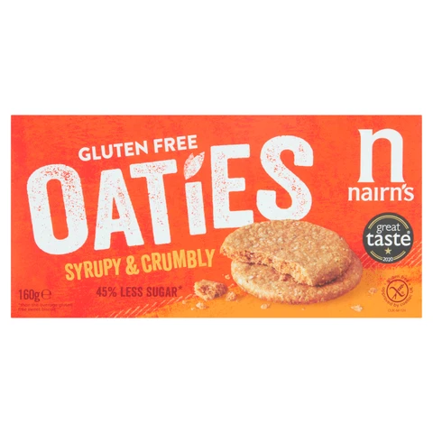 Nairn's Gluten Free Syrupy & Crumbly Oaties 160g
