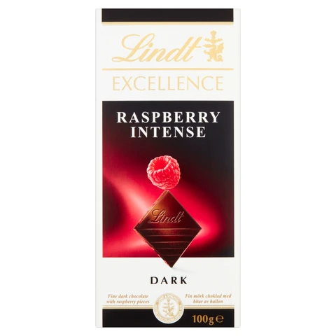 Lindt Excellence Raspberry Intense Dark 100g