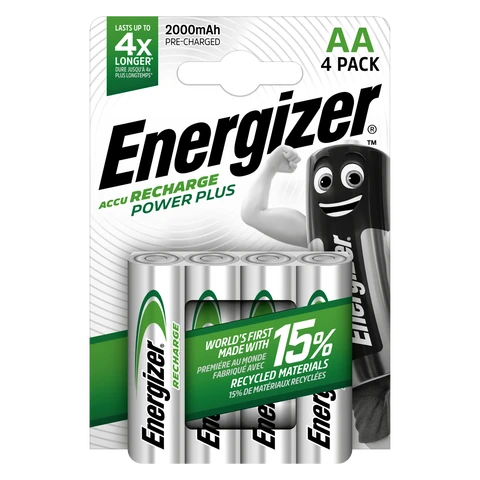 Energizer AA 2000mAh Recharge Power Plus Batteries – Pack of 4