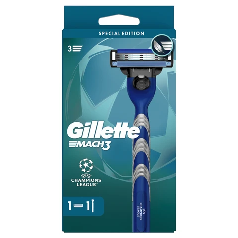 Gillette Mach3 Razor For Men, 1 Razor, 1 Razor Blade Refill