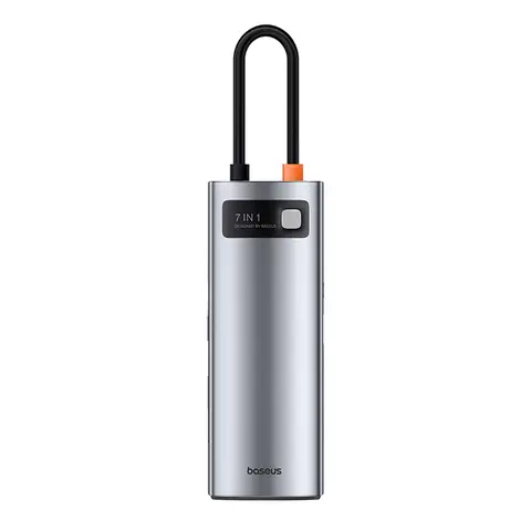 Baseus Metal Gleam Series USB-C to 7 Ports USB Hub - Grey