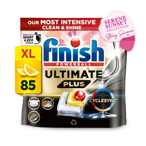 FINISH Ultimate Plus All In One Dishwasher Tablets Lemon 85 Tabs