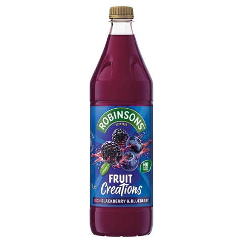 Robinsons Fruit Creations Blackberry & Blueberry 1L