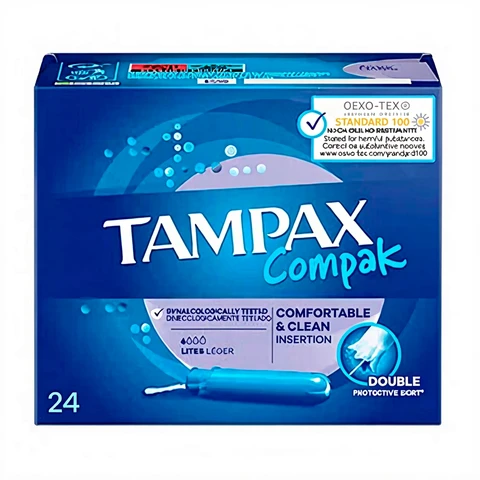 TAMPAX Compak - Tampons Lites - Lot de 22 tampons