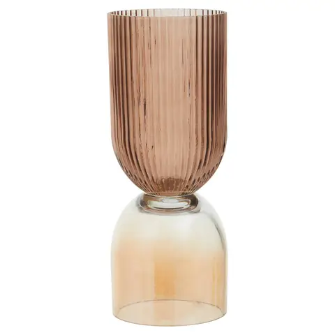 Fifty Five South Vase Esma Two Tone Light Brown