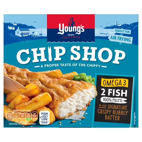Young's Chip Shop Omega 3 Fish Fillets 200g
