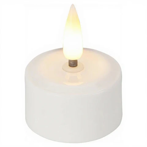 Wiederaufladbare Teelichter mit LED 4 Stück - Erweiterungsset ohne Ladegerät