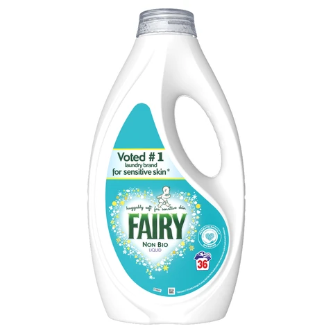 Fairy Liquid Laundry Detergent, Non Bio, Sensitive Skin, 36 Washes, 1.116l