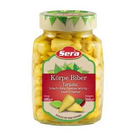 Sera Korpe Biber Tursusu 680g (Mini Tafelzuur Peper)