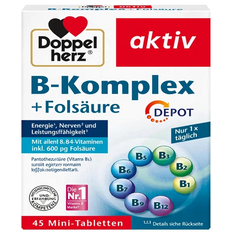 Doppelherz B-Komplex + Folsäure 45 Tabletten