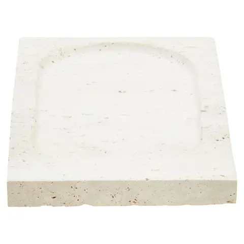 Fifty Five South Decorative Tray Tibor Travertine Cream