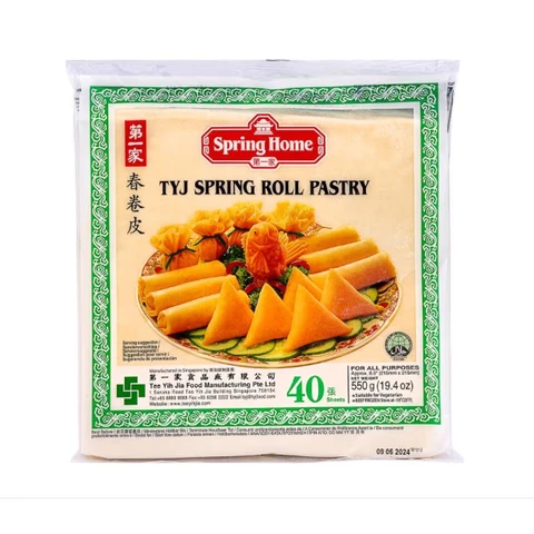 TYJ 40 Sheets Spring Roll Pastry 550g