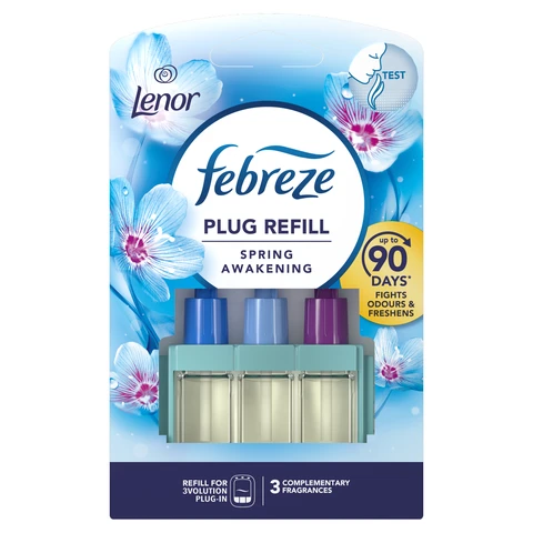 Febreze 3Volution Air Freshener Plug In, Refill, Spring Awakening, 3 per Pack