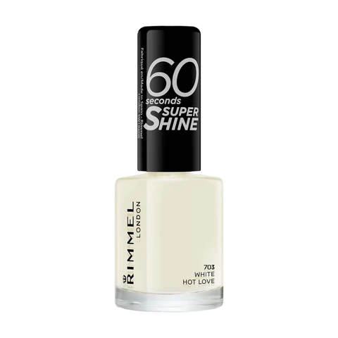Rimmel 60 Seconds Super Shine Nail Polish White Hot Love 8ml