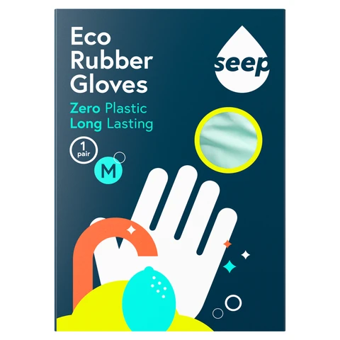 Seep 1 Pair Eco Rubber Gloves M
