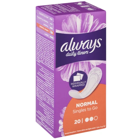 Always Daily Fresh Normal Wrapped Panty with Fresh Scent 20 Liners