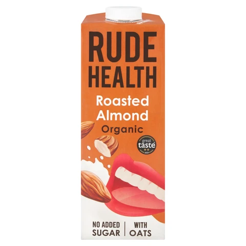 Rude Health - Organic No Sugars Roasted Almond Drink - 1L