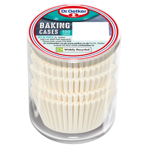 Dr Oetker Baking Cases 100 Pack