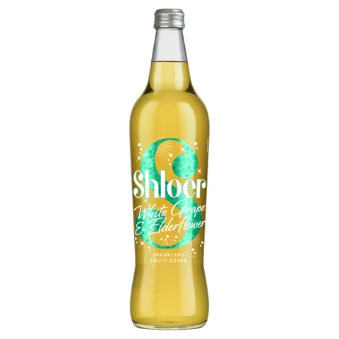 Shloer White Grape & Elderflower Sparkling Juice Drink 750ml