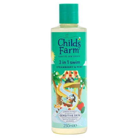 Childs Farm 3 in 1 Swim Strawberry & Mint Shampoo and Conditioner 250ML
