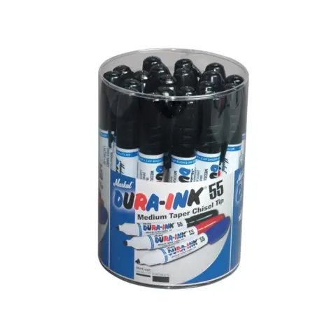 Markal DURA-INK® 55 Medium Taper Marker Black 20 Pack