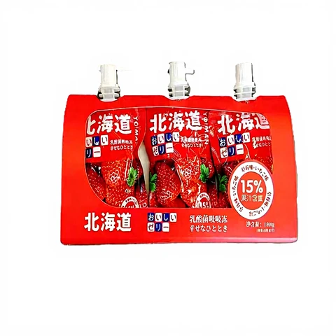 Chaoyouwei Hokkaido Probiotische gefrorene Erdbeere zum Lutschen, 60 g*3