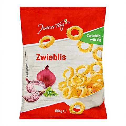 Jeden Tag Zwiebelgeschmack Snacks 100g