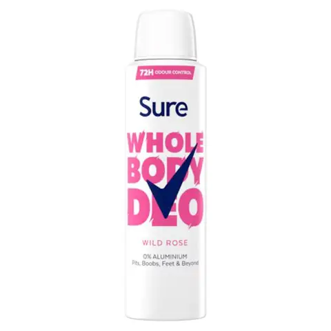 Sure Wild Rose Whole Body Deodorant 150ml