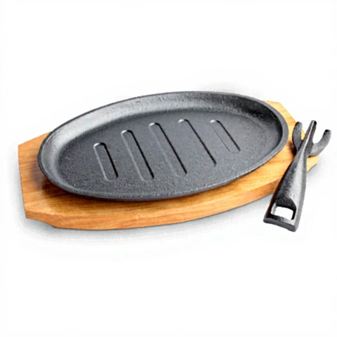 Ovales Grillplattenset 27.5×17.5×1.5cm